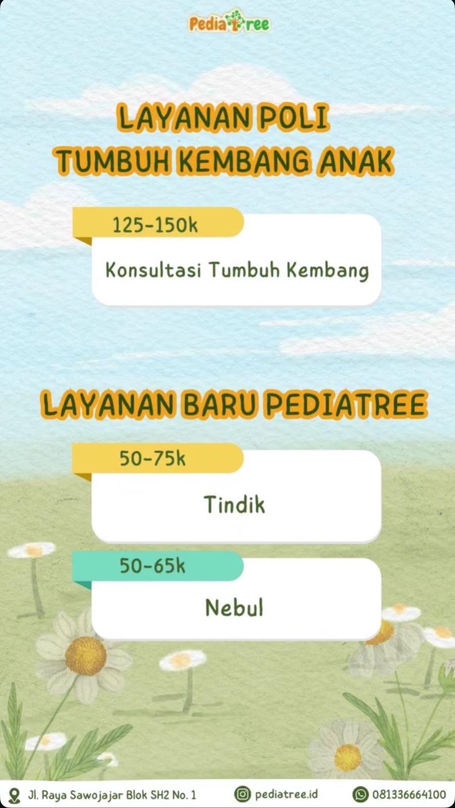 tarif layanan pediatree 3