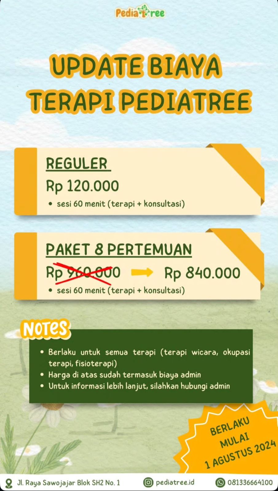 tarif layanan pediatree 2
