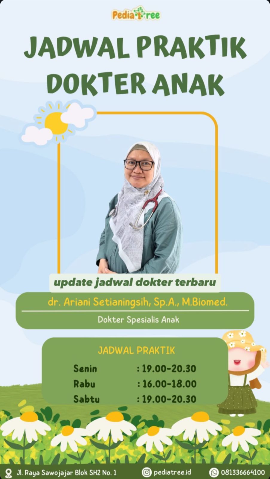 jadwal praktik dokter pediatree malang 2